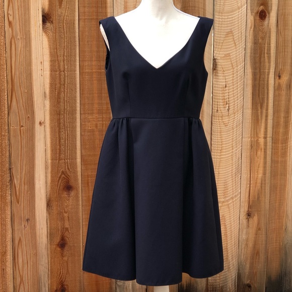 RED Valentino Fit & Flare Navy Dress with Pockets Women’s Size 6 - Picture 2 of 12